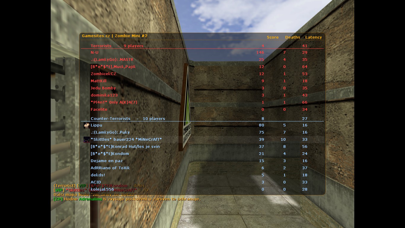 Scoreboard — Gamesites.cz | Zombie Mini #2