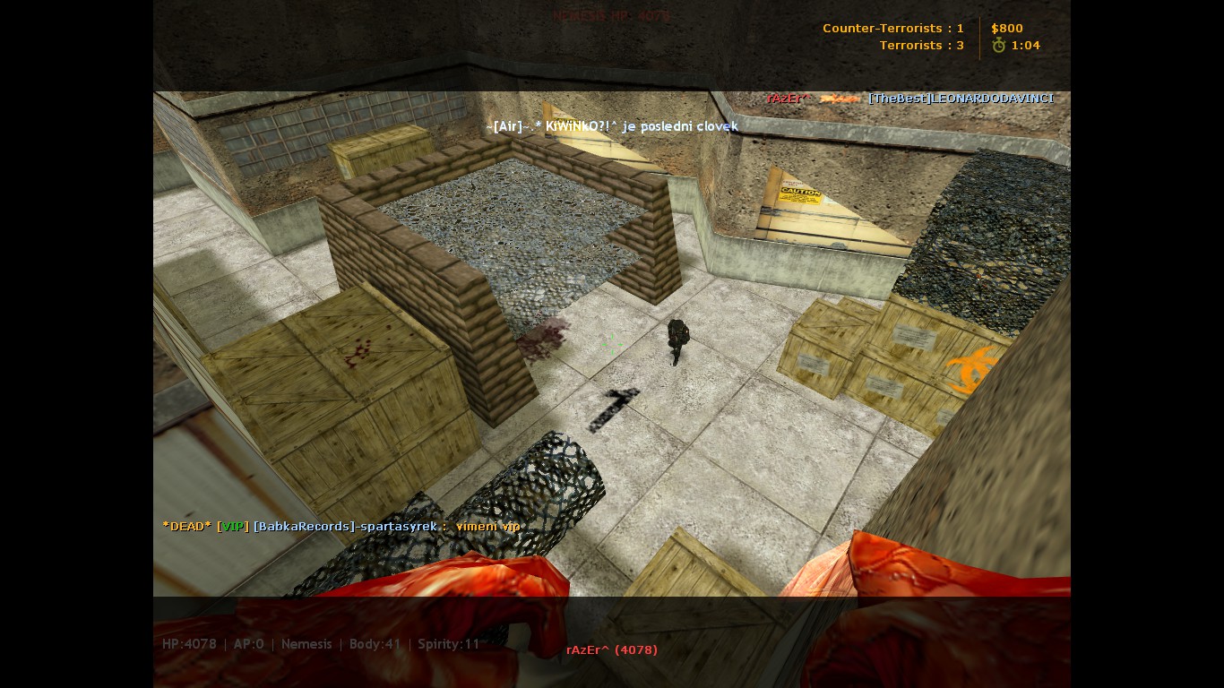 Nemesis (HP 4078) sledovaný cez spectator kameru