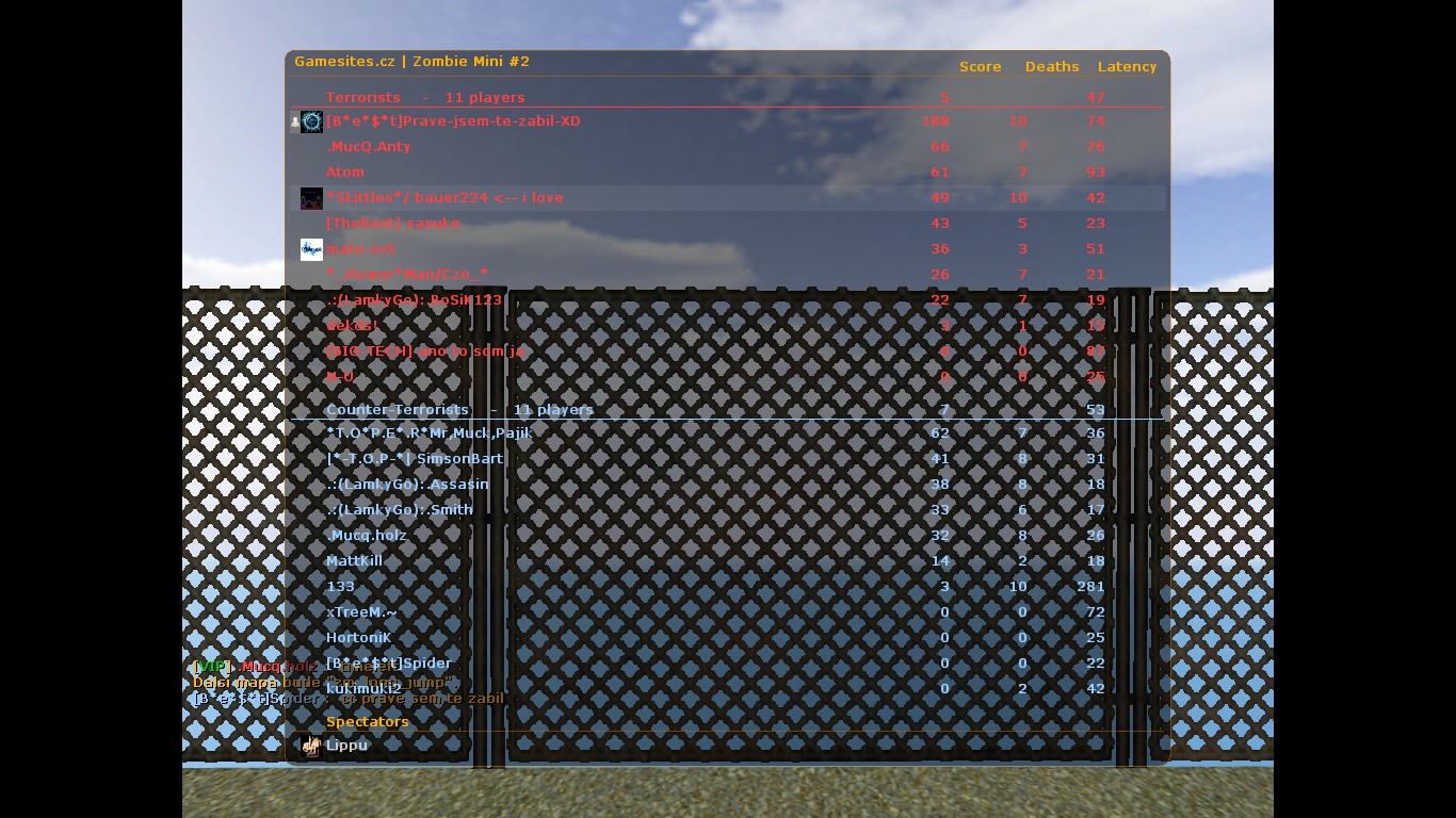 18 zombie proti poslednému človeku so zvýšeným damage a armorom